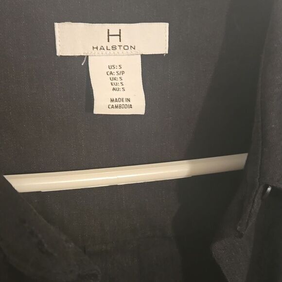 H by Halston Black Wrap Tie Front Mini Dress - Picture 2 of 3